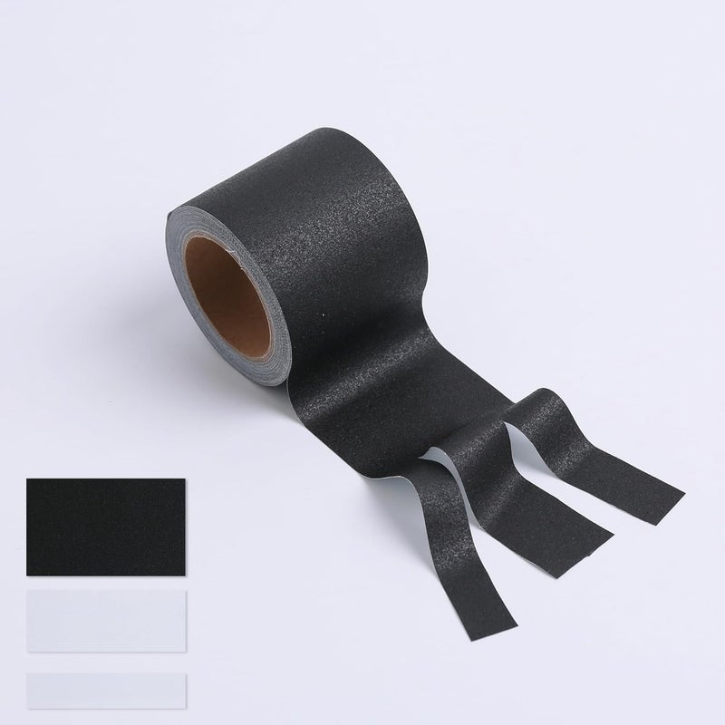 THAMIAO 2Inch Wide Self-Adhesive Matte Book Binding Tape - 33 FT Black Cloth Tape | for Repairing/Reinforcing/Protecting Old & Antique Books, Cable Management & Packaging (Black White) - Image 4